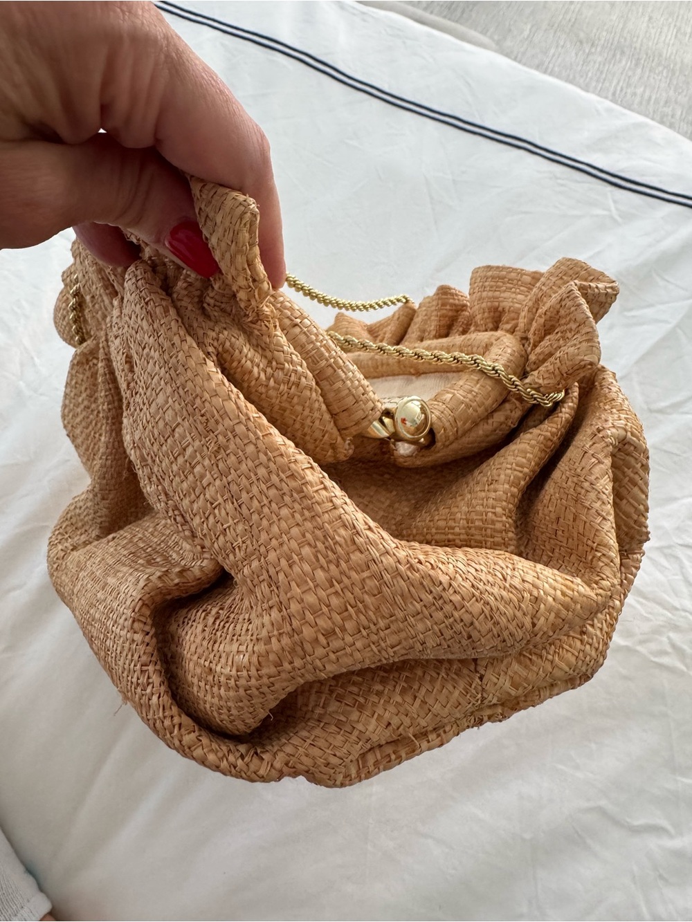 Loeffler Randall Willa Woven Bag in Natural - Picture 9 of 11